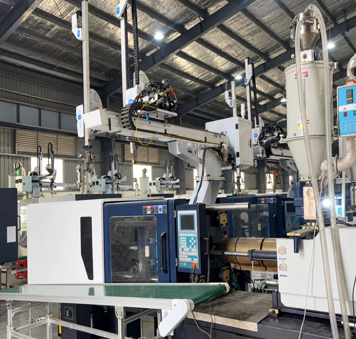 AI-enhanced photograph: Northern Vietnam / injection molding